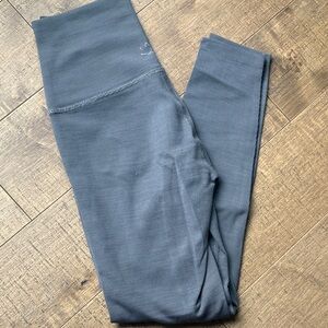 Gray High-Waisted Leggings